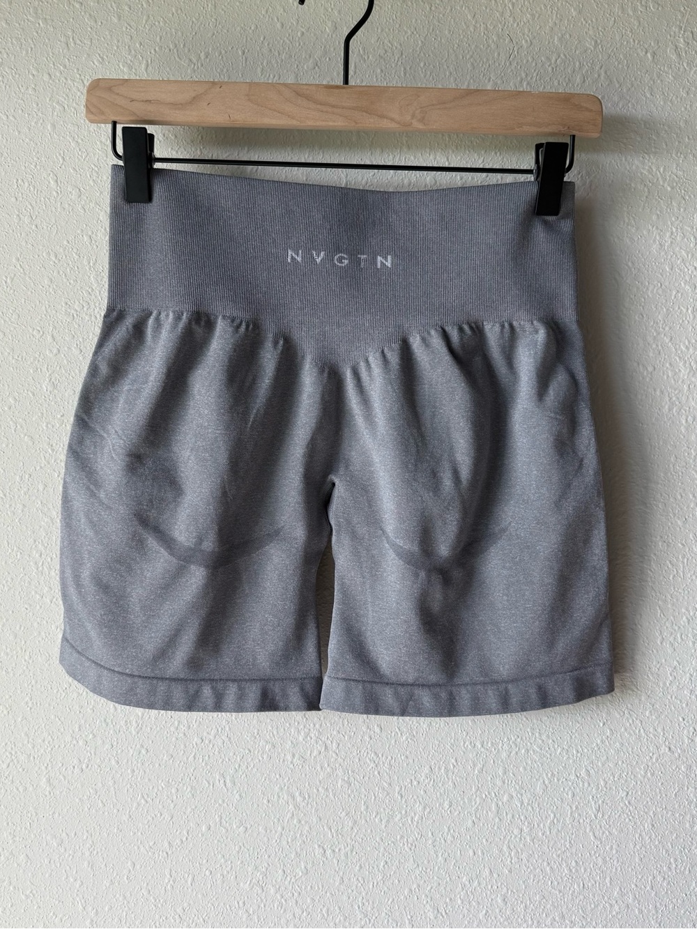 NVGTN Women's High-Rise Athletic Shorts in Gray